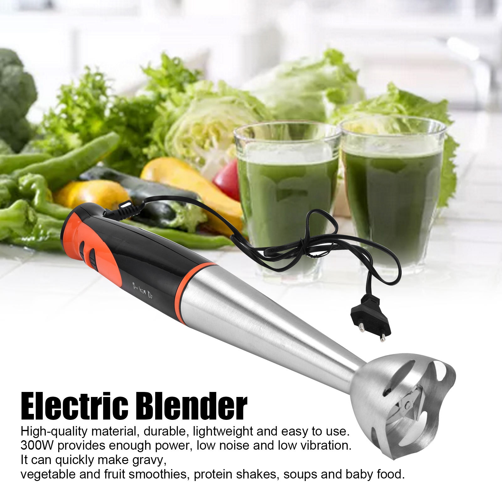 Immersion Hand Blender Set - Blender Elektrik Pengaduk Makanan Genggam Elektrik