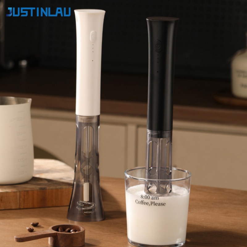 Electric Milk Frother Handheld - JUSTINLAU Alat Pengocok Susu Elektrik Portabel,