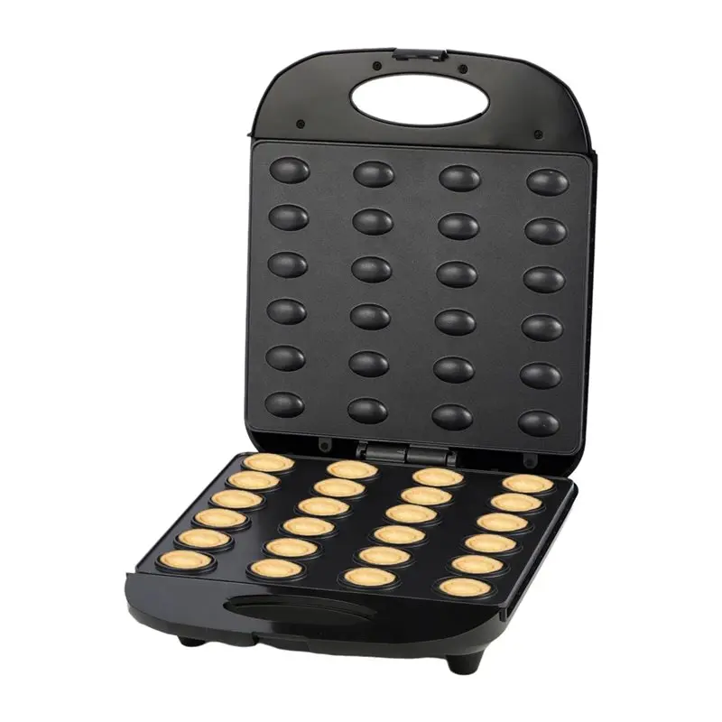 Mini Waffle Maker Machine - Pembuat Kue Kering Kacang Walnut Elektrik,