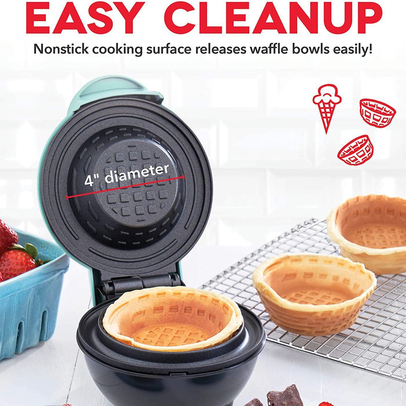 Mesin Pembuat Waffle Mini Elek - Mini Waffle Maker Machine ulasan dan harga