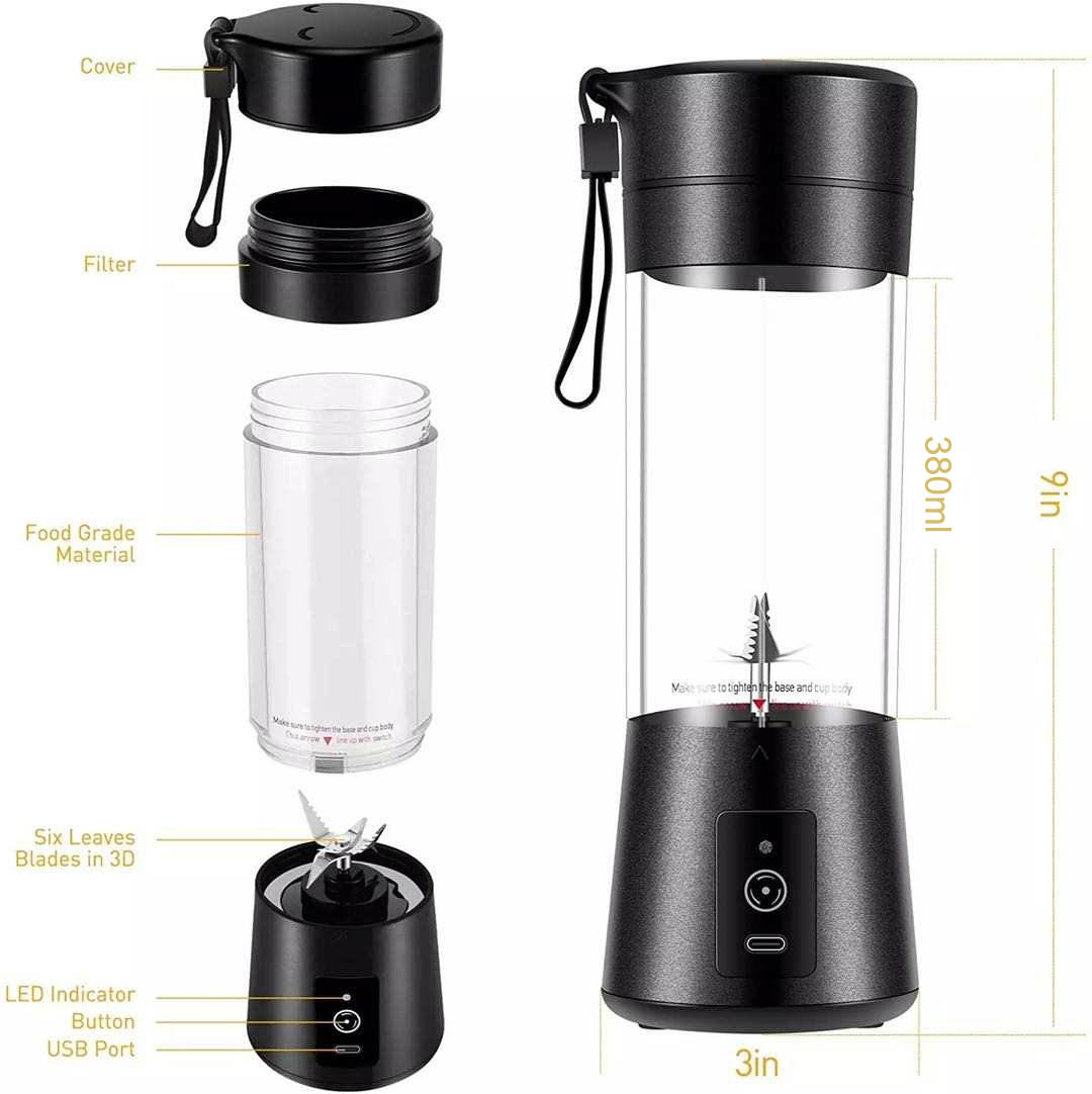 Blender Portabel USB 380ml, 6  - Kitchen Appliances ulasan dan harga