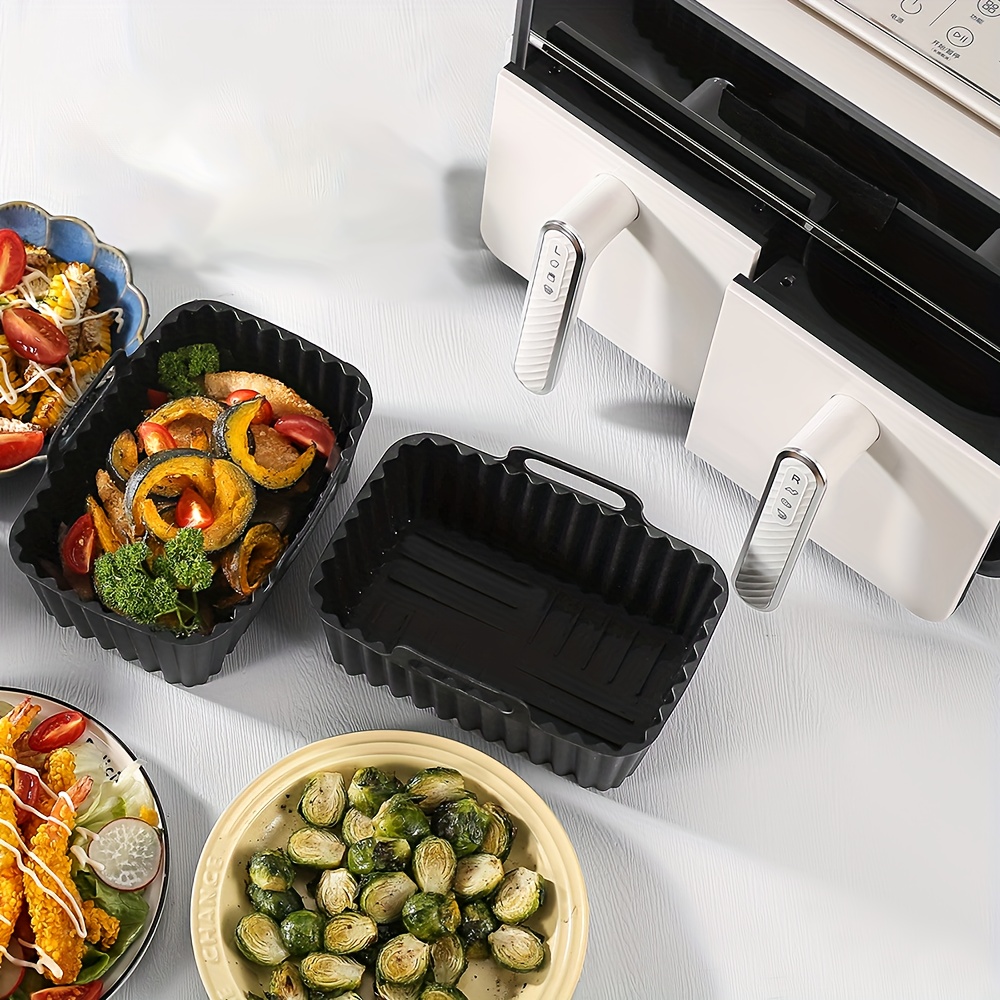 2 buah wadah silikon untuk ala - Air Fryer Silicone Pot Liner ulasan dan harga