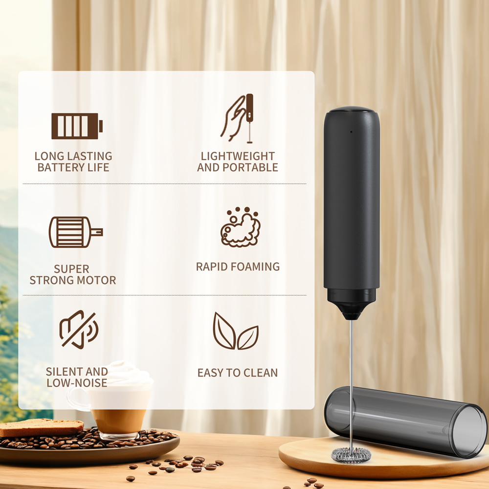 Pengaduk Dapur yang Kuat, Pemb - Electric Milk Frother Handheld ulasan dan harga